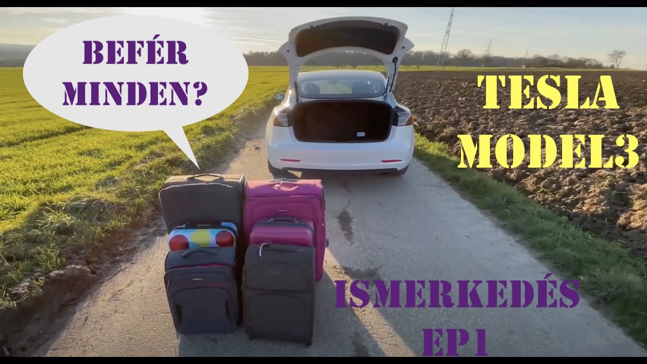 Tesla Model 3 Csomagtartó Teszt