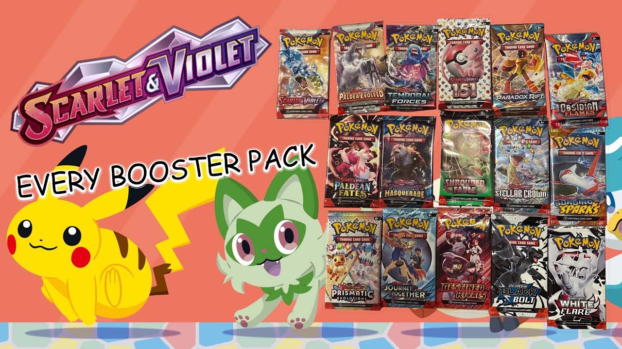 Pokemon: All Scarlet & Violet Sets - opening every booster pack in chronological order