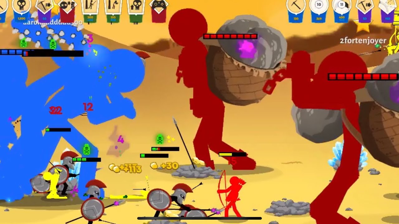 Microing E Giants | 2V2 Replay Match | Stick War 3 Beta