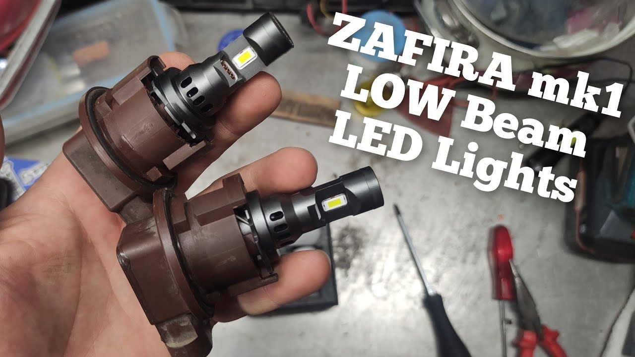 How to Modify Opel Vauxhall Zafira mk1 Light to LED. Low Beam h7
