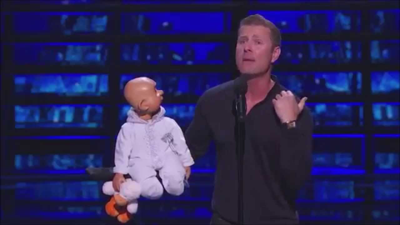 Paul Zerdin and Baby on Stage - HMG