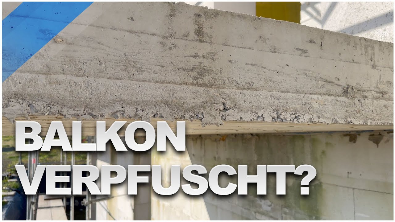 Die nächsten Fehler: Balkon ausgeschalt | Hausbau Blog #68