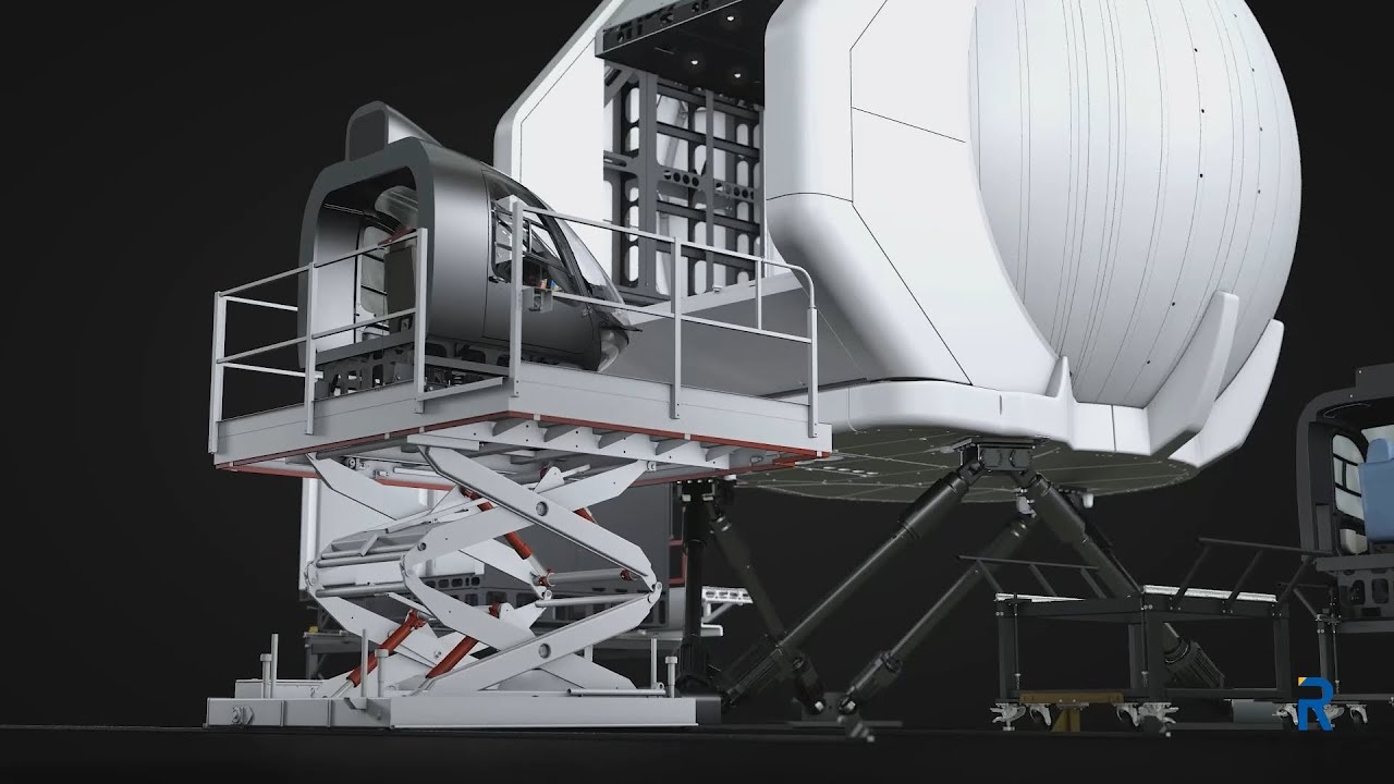 Cockpit interchange for highest efficiency on full flight simulator