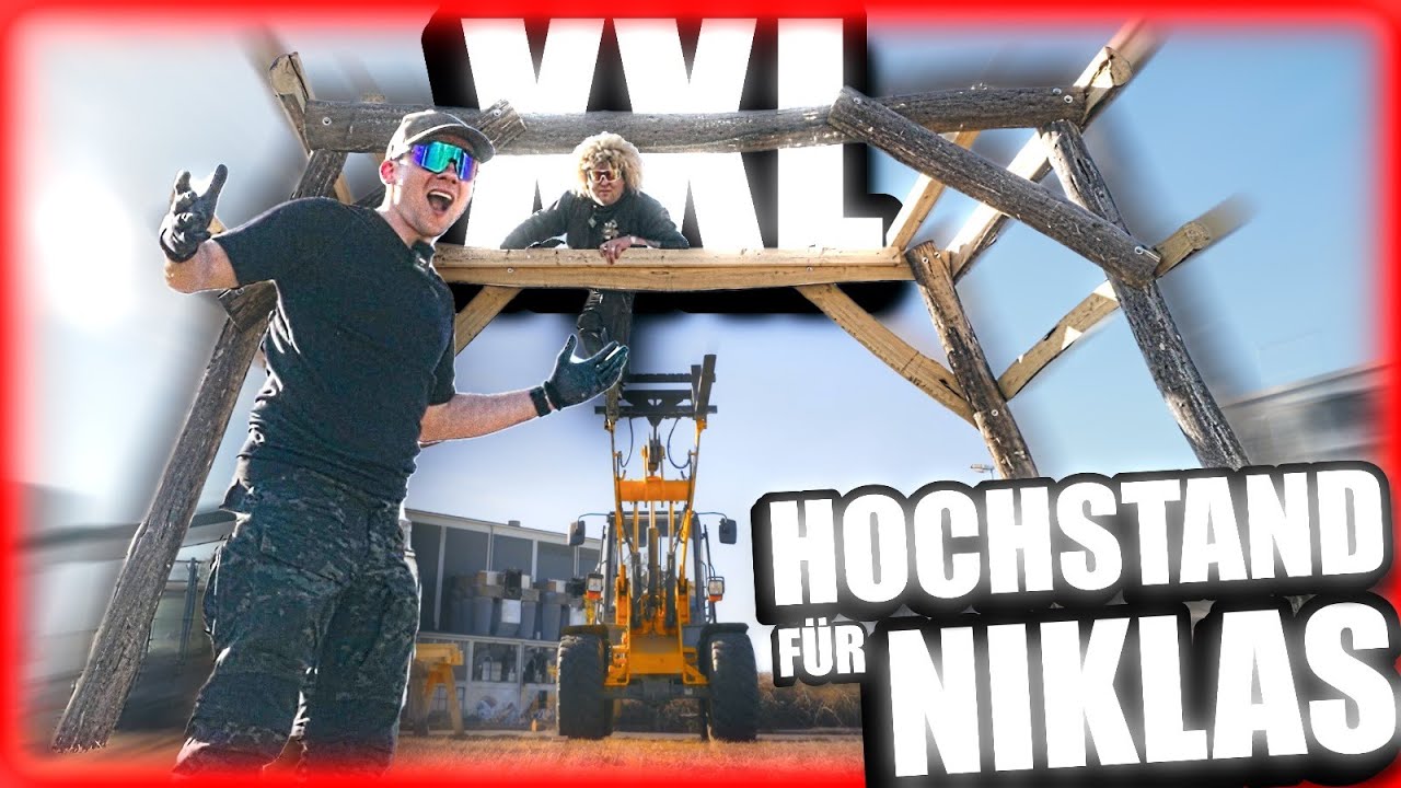 Bau des  @niklasonfire  Hochstand XXL – Das Outdoor-Highlight! #Teil 1