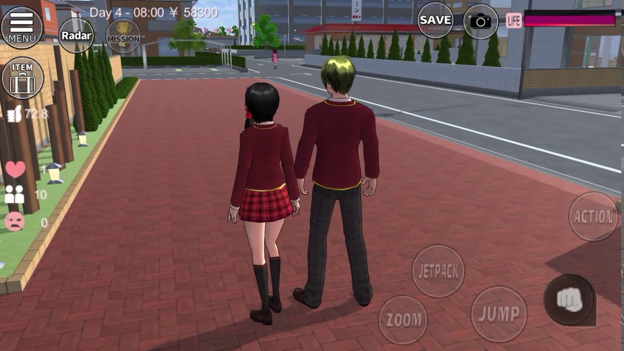 Funny Hold Hands | Sakura School Simulator