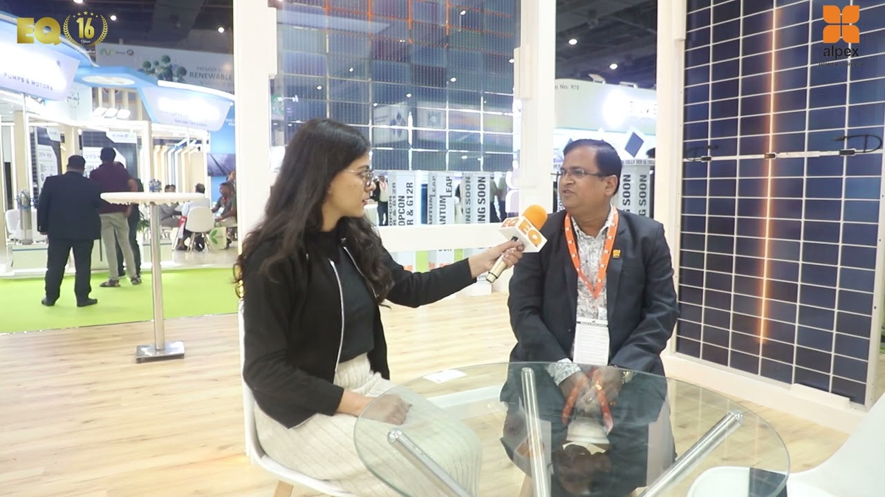 EQ Exclusive Interaction with Mr. Ramjee Gupta from Alpex Solar Ltd. at REI 2025