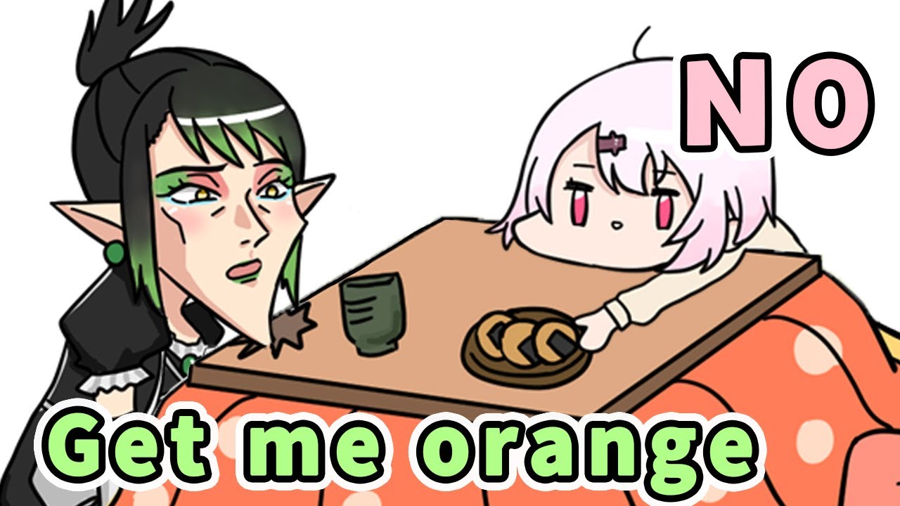Shiina and Chaika, will not go out of their way to get the Oranges【Animated Nijisanji/Eng sub】