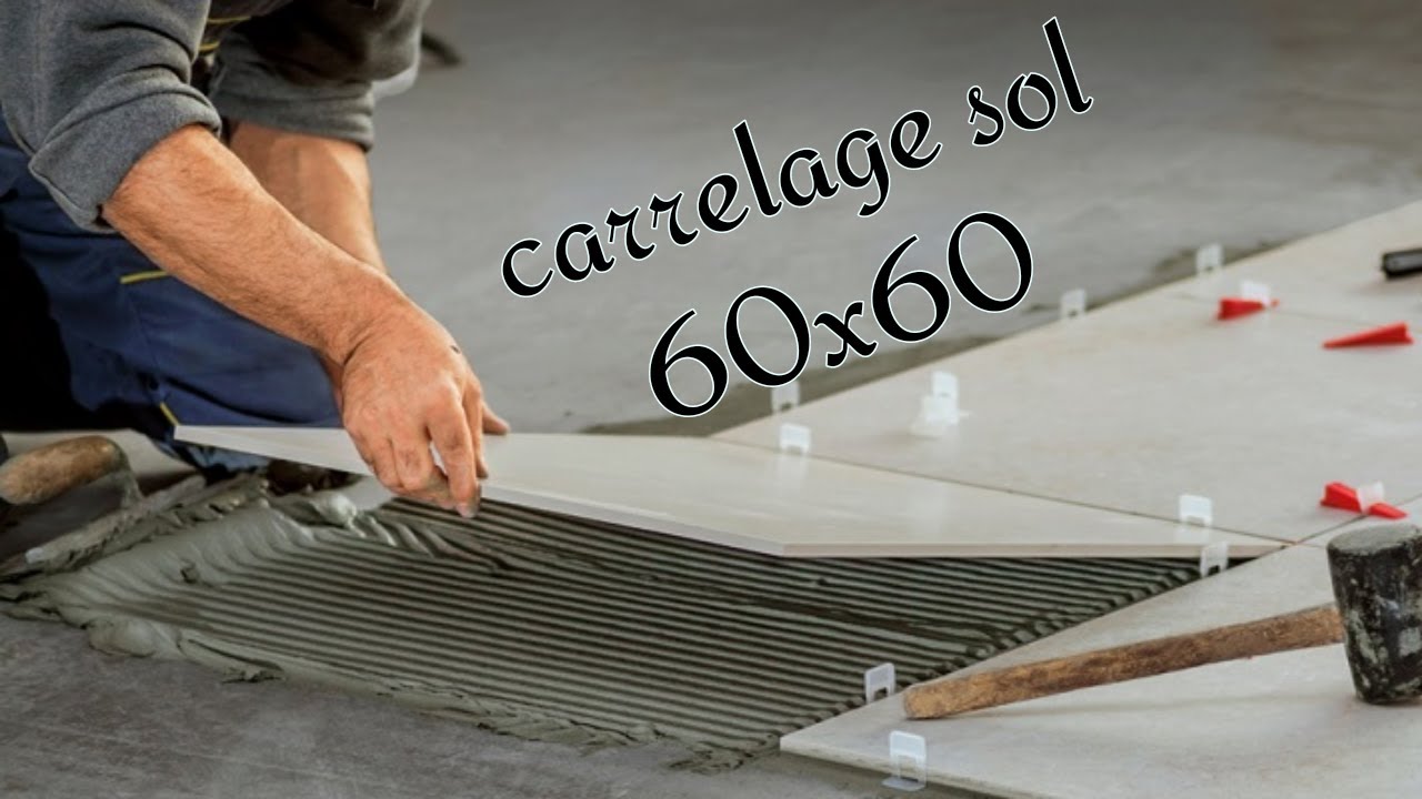 Comment poser du carrelage sol 60x60 | How to lay 60x60 floor tiles #60x60 #carrelage60x60