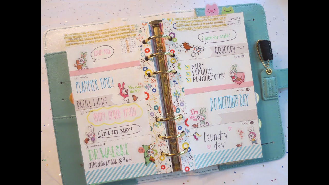 Decorating My Planner - Week 28 (hong-e & dding)
