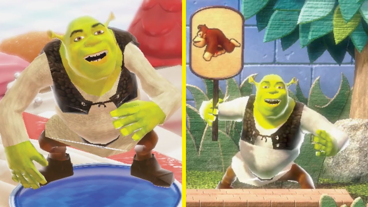 Mario Party Superstars SHREK Mod (Peach's Birthday Cake Board ПОЛНАЯ ИГРА)