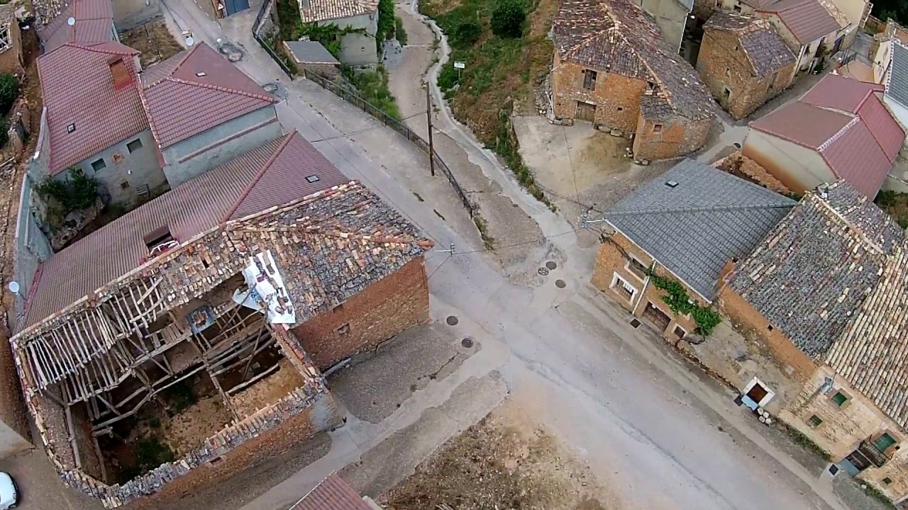 Carrascosa de Abajo from a drone, Soria, Castilla y Léon (Spain)