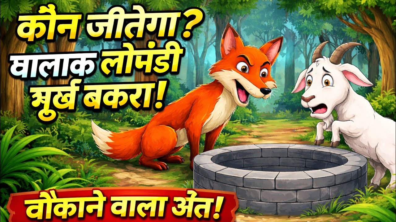 चालाक लोमड़ी और मूर्ख बकरा | पंचतंत्र की कहानी | Moral Stories in Hindi | Uriya Ki Kahaniya