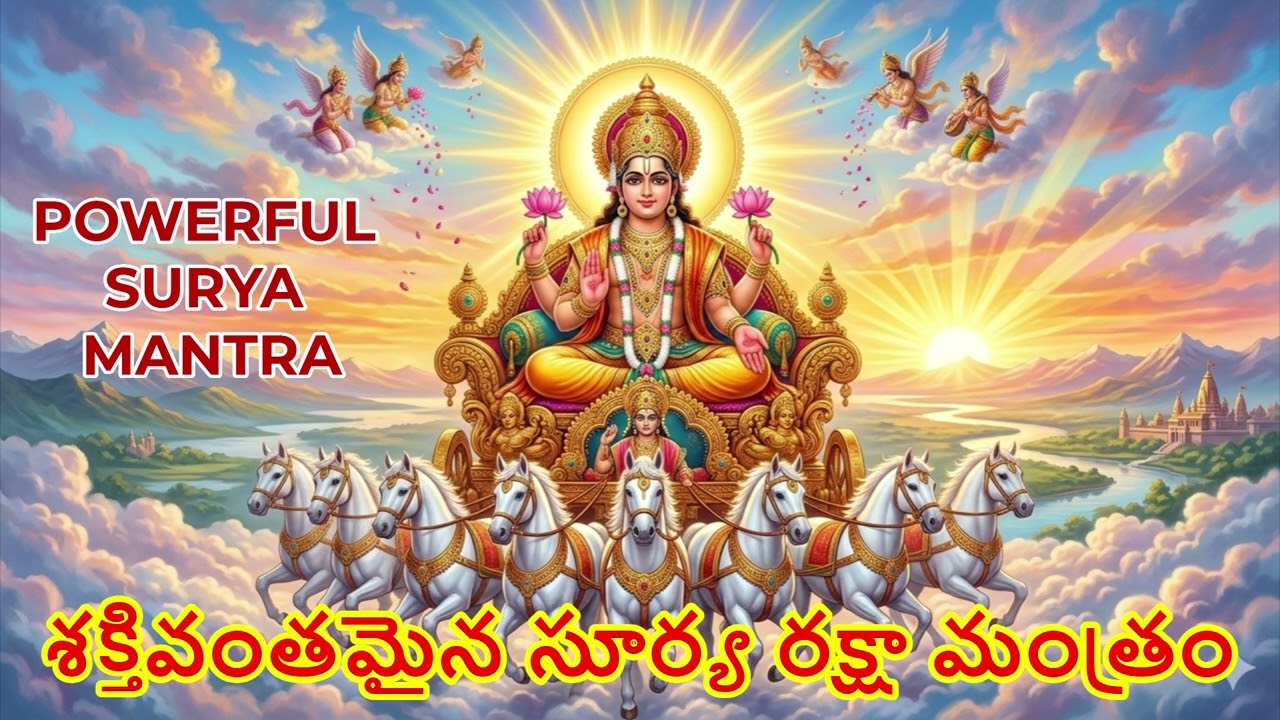 ☀️ఆదివారం ఉదయం వినండి – సూర్య దేవ రక్షా మంత్రం | ☀️ Surya Raksha Mantra for Health & Success