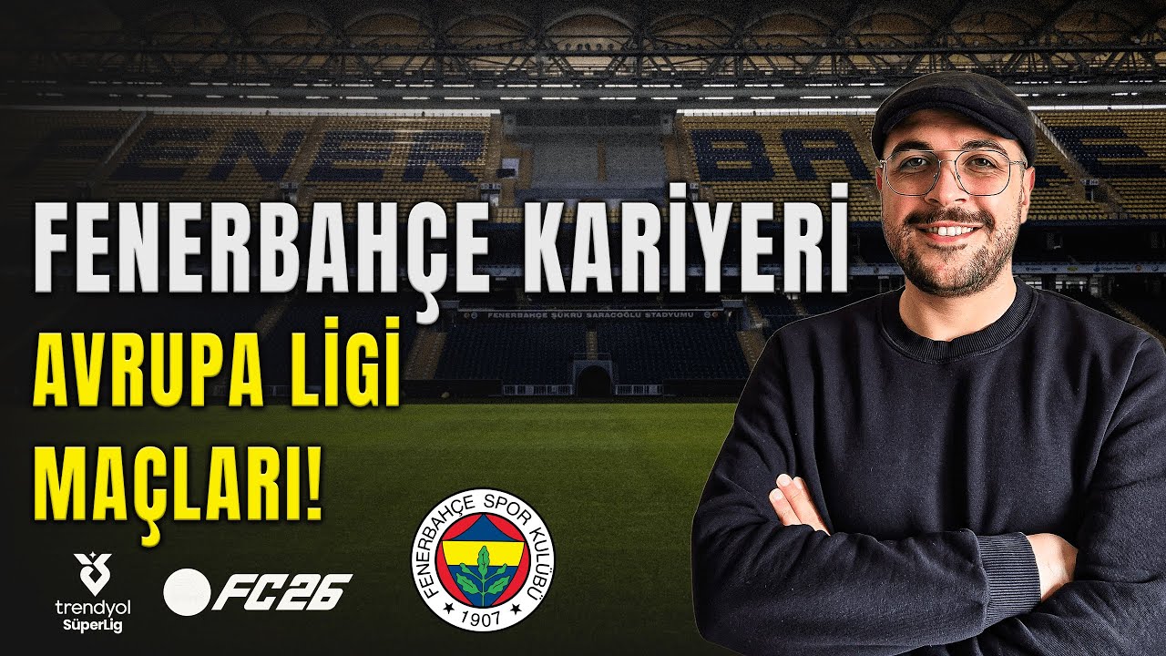 FENERBAHÇE İLE AVRUPA'DA ESİYORUZ🔥 | FC 26 KARİYERİNDE ZOR MAÇLAR🔥#fenerbahçe
