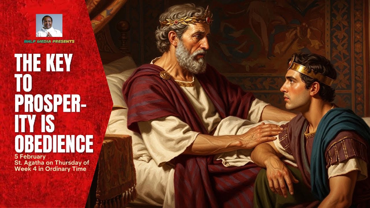 THE KEY TO PROSPERITY IS OBEDIENCE (Thursday of Week 4 in Ordinary Time, Year II)