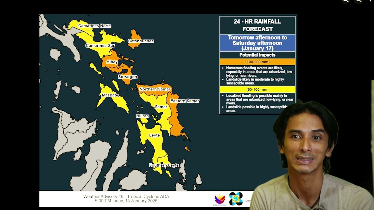 1/15/26: Bagyong ADA LUMAKAS PA - ---- TROPICAL STORM ADA (NOKAEN)