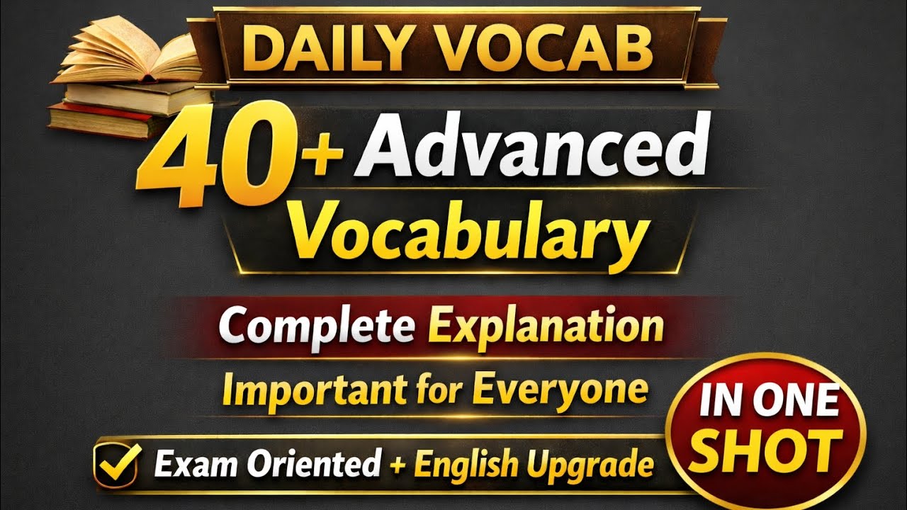 23 February 2026 || Master 40+ Advanced Vocabulary in One Shot 