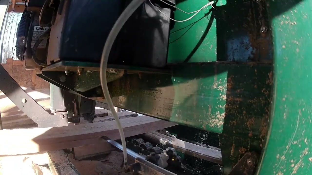 Finishing An Oak And Starting A Big Poplar Log