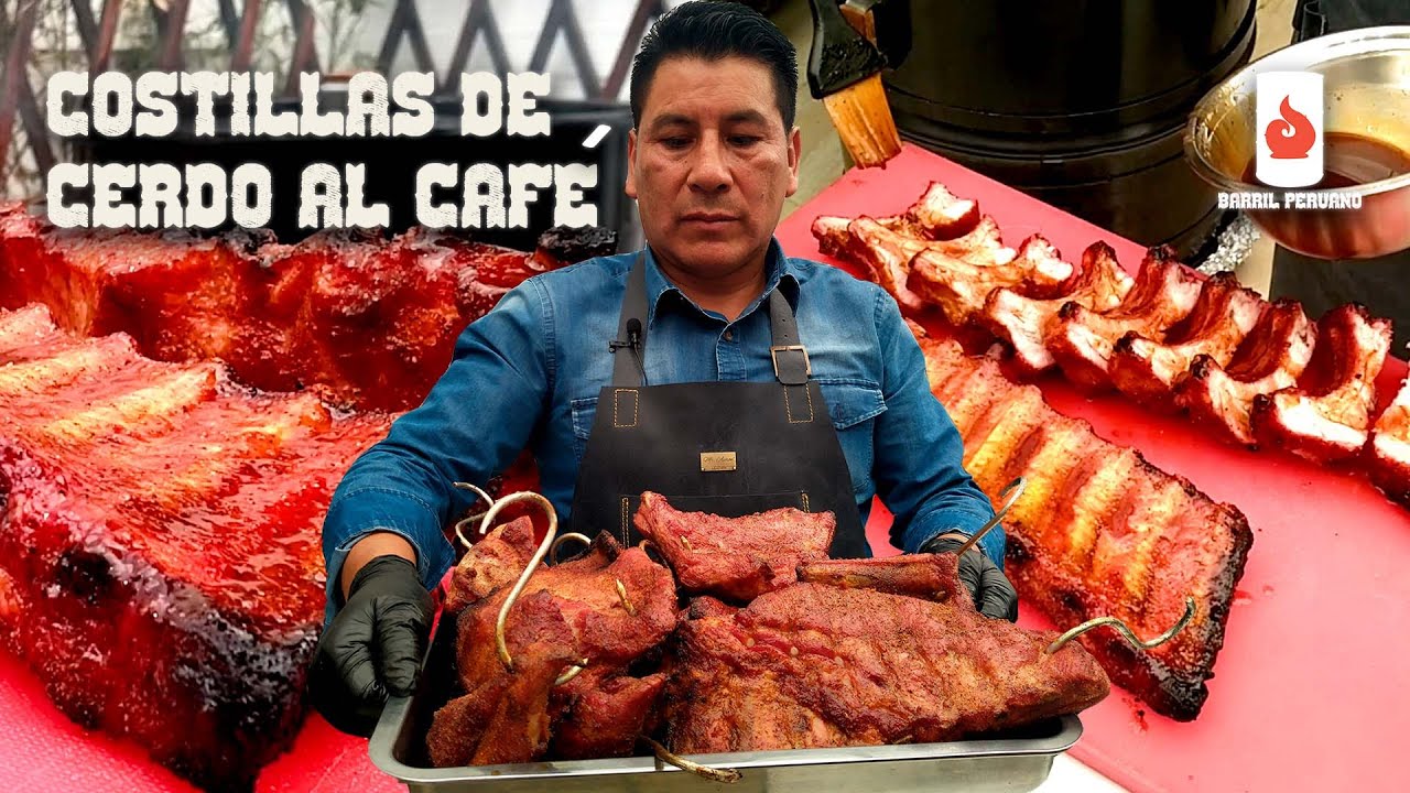 ☕️🍖🛢 Costillas de cerdo con café express 🛢🍖☕️ // Receta del Barril Peruano 🔥😋🛢