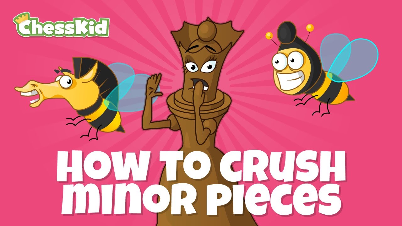How to ATTACK THE QUEEN with Minor Pieces | ChessKid