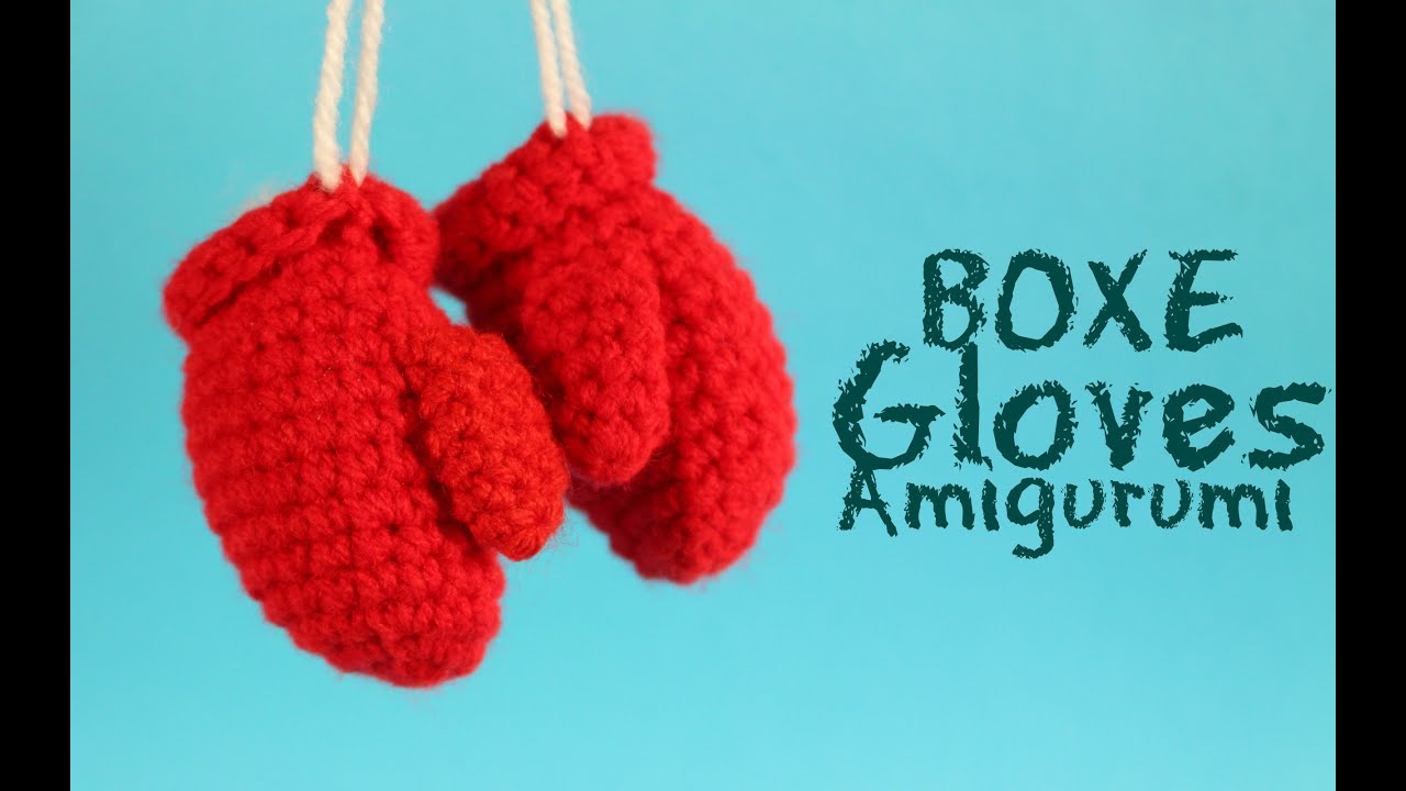 How to crochet a Boxe Gloves Amigurumi | World Of Amigurumi