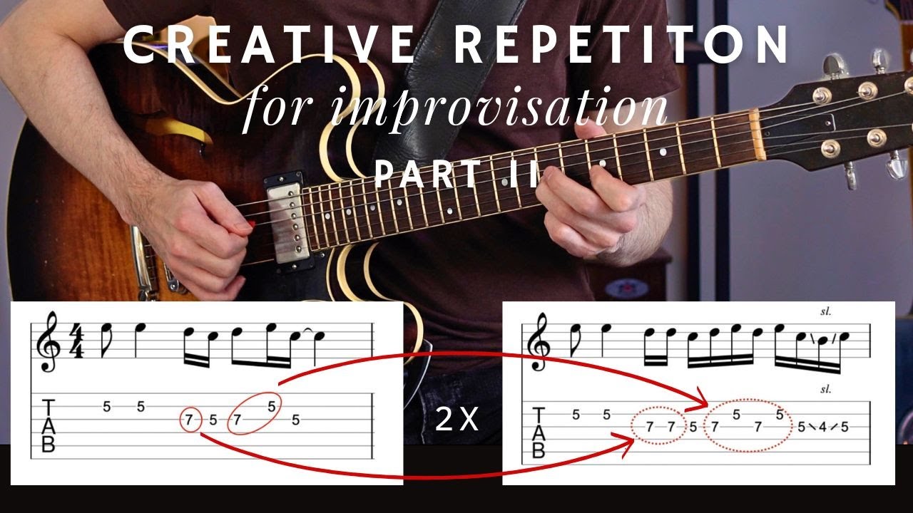 Transforming guitar licks with creative repetition : part II