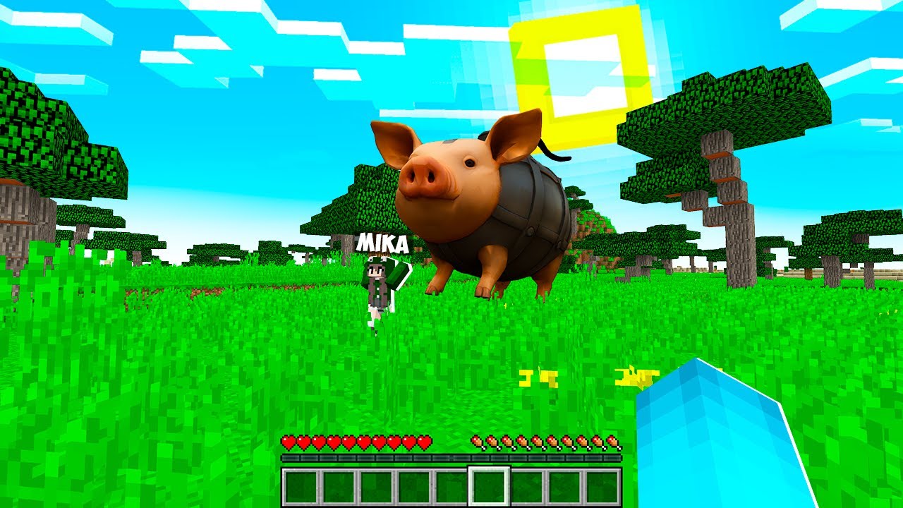 🇺🇦 ВИЖИВАННЯ У СВІТІ СВИНИНА БОМБАРДИРО В МАЙНКРАФТ! БАКІ І МІКА SVININA BOMBARDIRO MINECRAFT