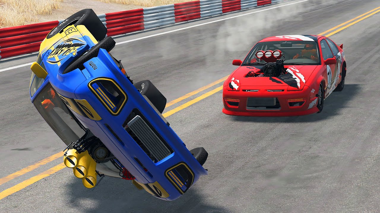 Drag Racing Crashes #23 | BeamNG Drive