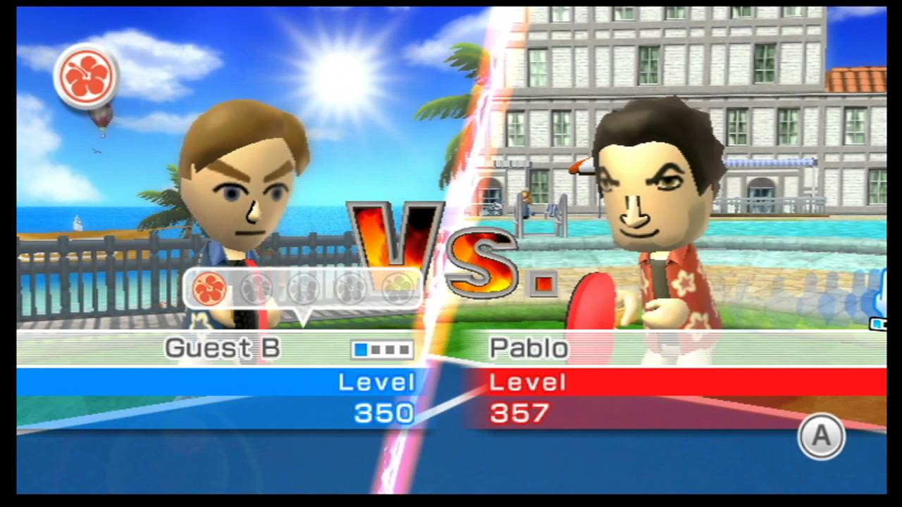 Wii Sports Resort Table Tennis Match Skill Zero to first loss 1584 part 1