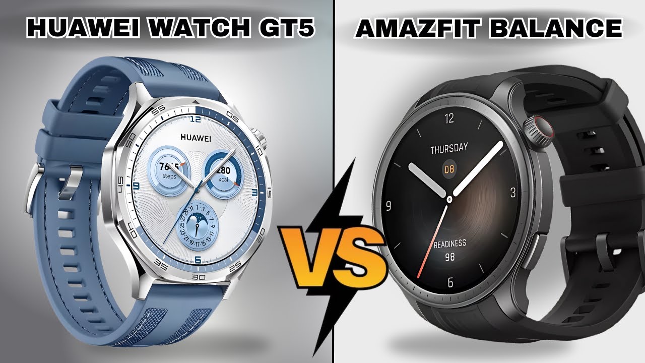 HUAWEI WATCH GT5 VS AMAZFIT BALANCE - COMPARATIVO MAIS COMPLETO!