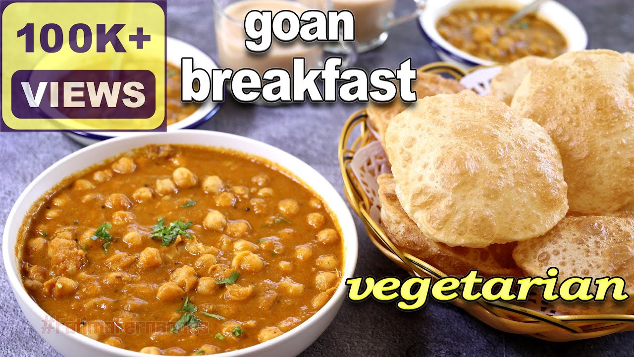 Goan Channa Masala without Coconut | #FatimasCuisineGoan Breakfast Recipe | Puri Recipe