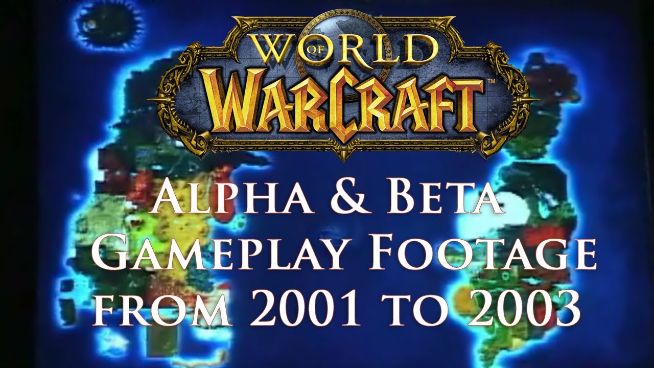Ultimate WoW Alpha & Beta Gameplay footage 2001-2003 compilation
