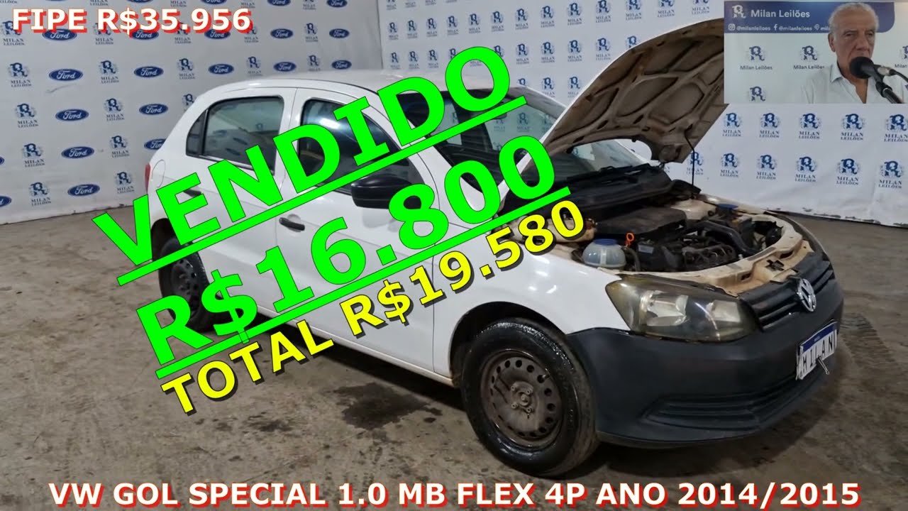 LEILÃO DE PICAPES E CARROS CCROSS,AUDIQ5,SAVEIRO,PALIO,STILO,GOL,FLUENCE,UNO,AMAROK DIA 19.02.26