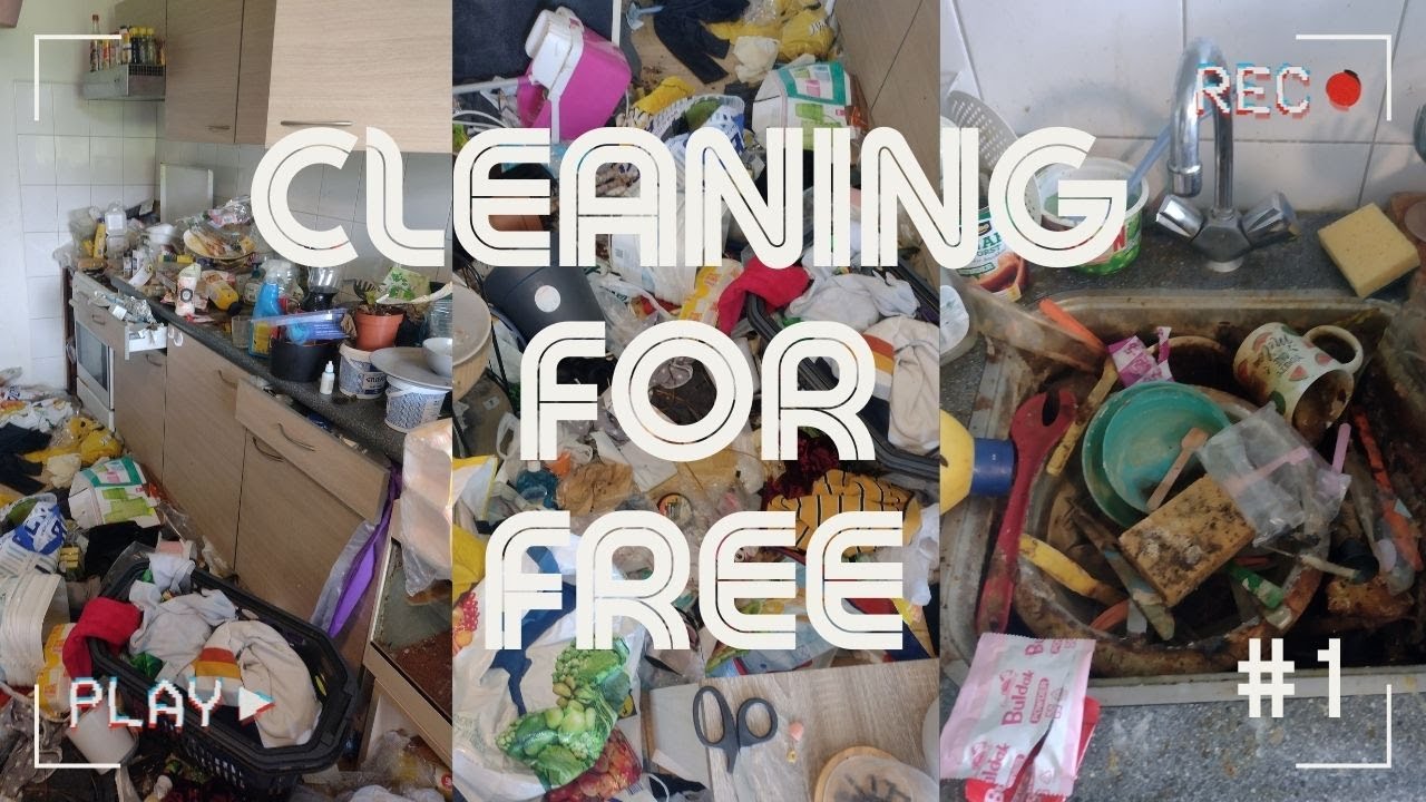 CLEANING FOR FREE #1| Save this destroyed kitchen with me!