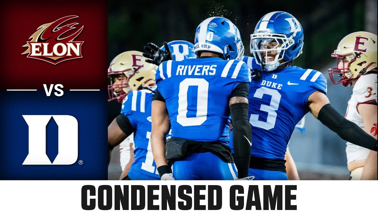 Elon vs. Duke Condensed Game | 2025 ACC Football