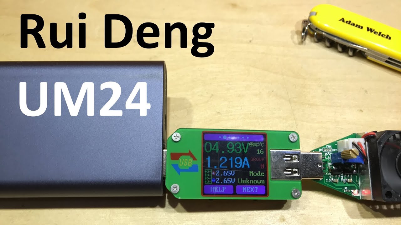 Rui Deng UM24 USB Power Monitor - 12v Solar Shed