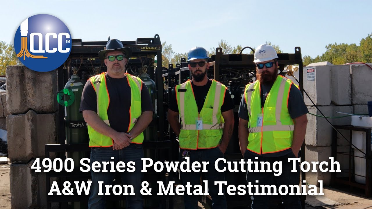 4900 Series Powder Cutting Torch Demo | A&W Iron & Metal Testimonial
