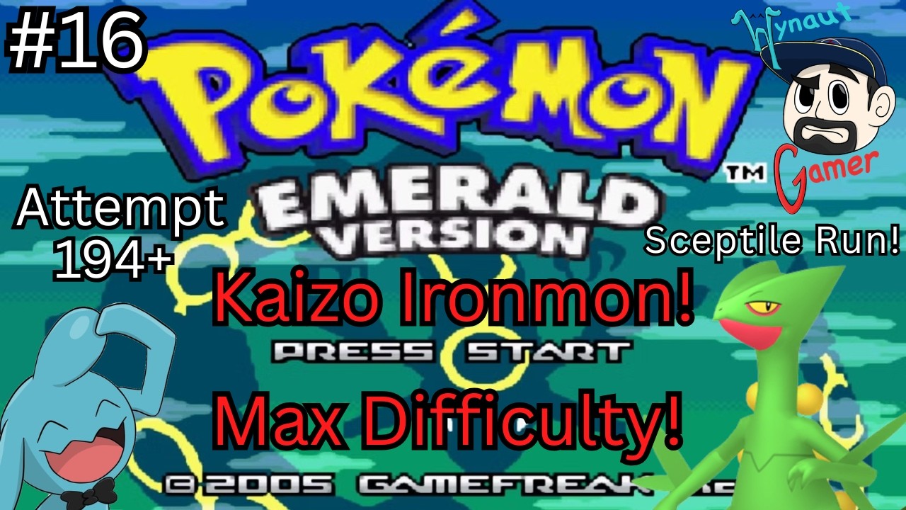 Pokemon Emerald Kaizo Ironmon! Max Difficulty! Day #16