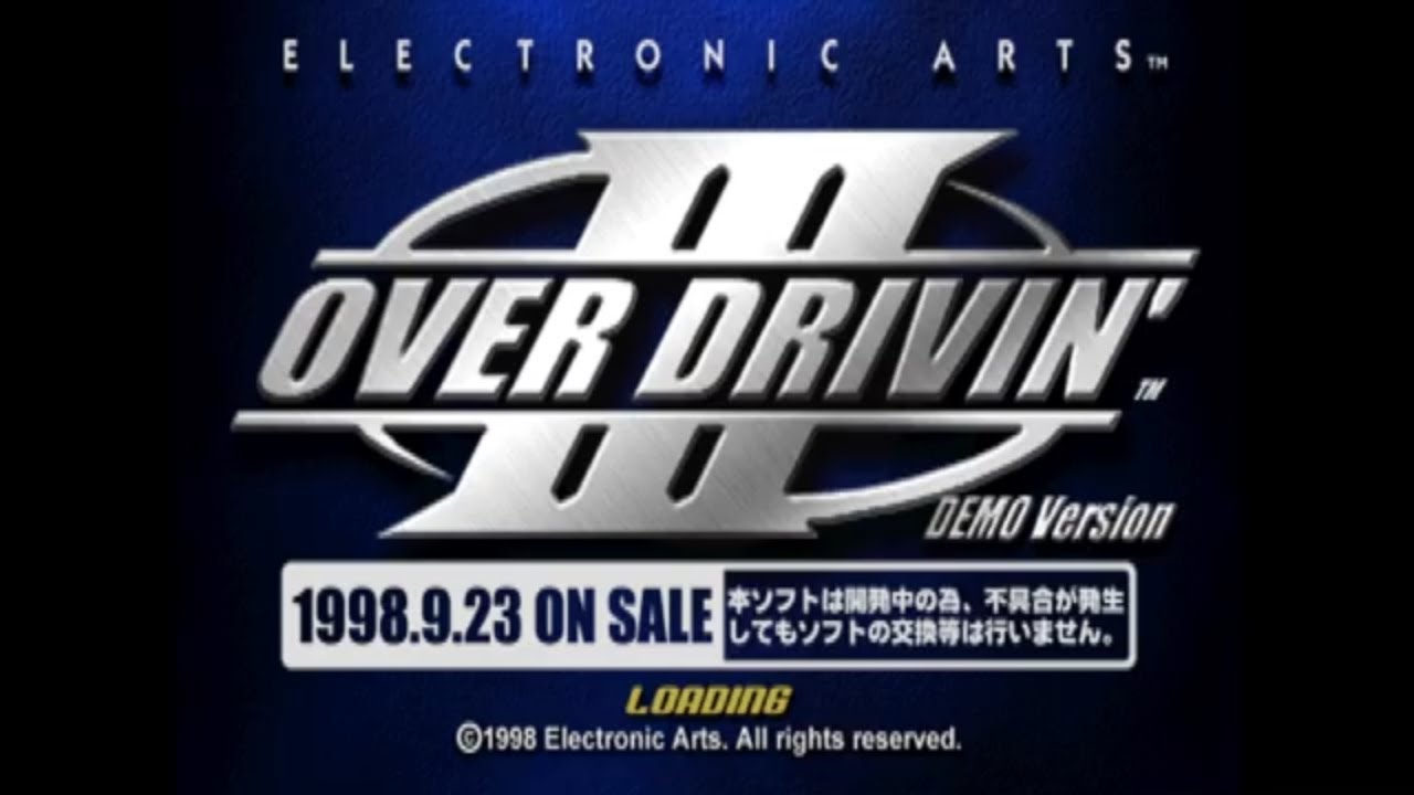 Over Drivin' III - Hot Pursuit Demo - Sony PlayStation - Intro & Title Screen