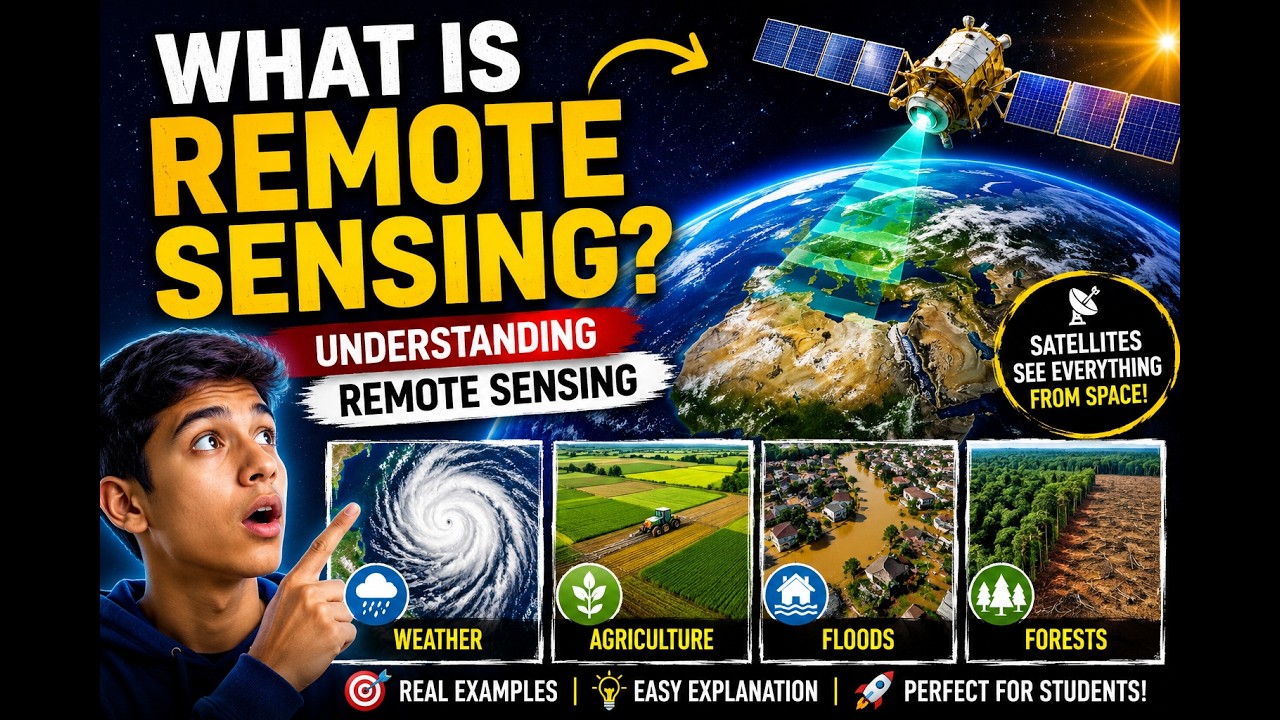 What is Remote Sensing? How Satellites See Earth from Space | Explained for Beginners #remotesensing
