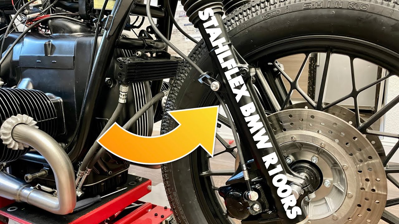 Stahlflex verbauen | Exzenter einstellen | System entlüften | BMW R100RS | Build Part #24