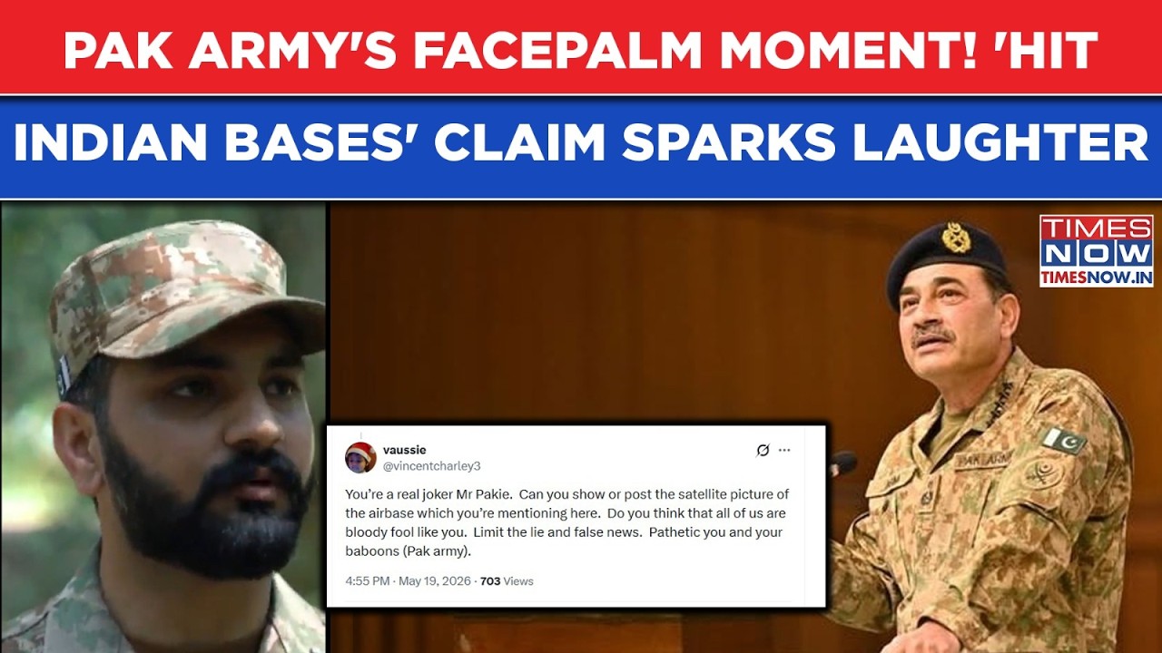 Pakistan's Facepalm Moment- Munir's Officer Claims To Have Hit Indian Bases That Don't Even Exist