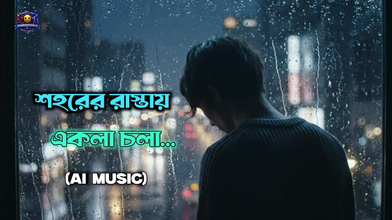 Sohorar Rasta Ekla Sola|(Ai music)(শহরের রাস্তায় একা চলা)New Bangla Popular Trending Sad #Song|#love