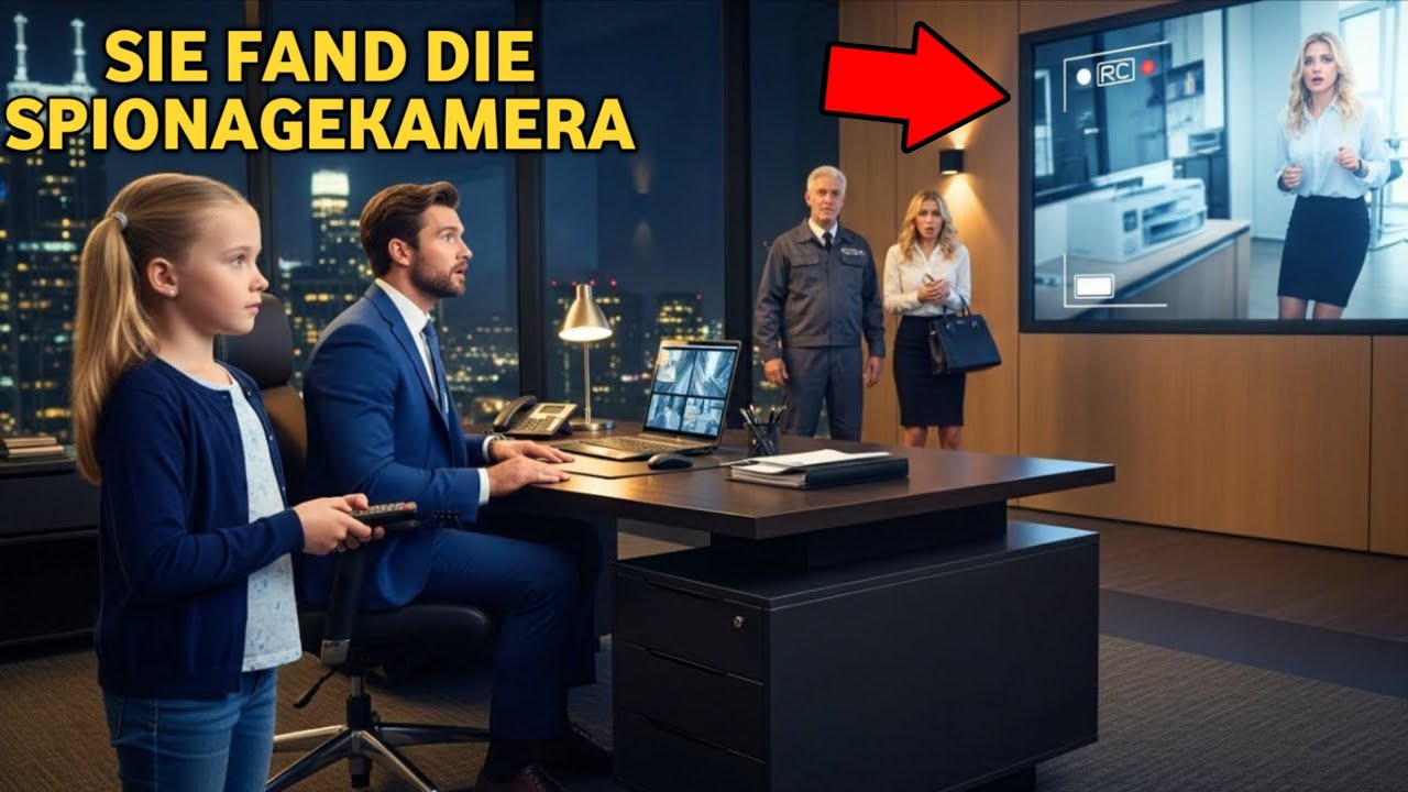 Ein kleines Mädchen fand eine versteckte Kamera im Büro des CEOs – Ihr nächster Schritt war genial