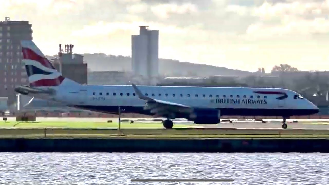 BA Cityflyer take off.  London City (LCY) - D&uuml;sseldorf (DUS)
