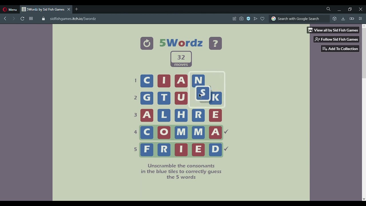 5Wordz by Sid Fish Games