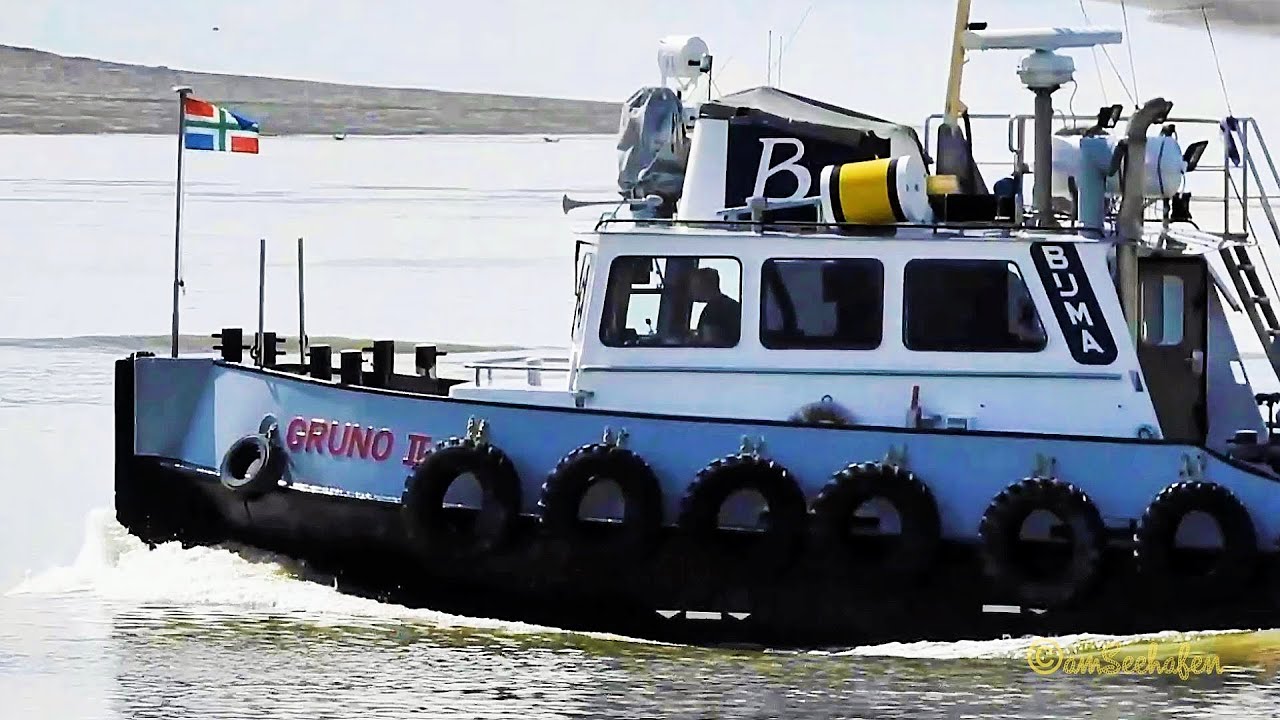 schöner Schlepper GRUNO II BJ 1974 beautiful tug PELI MMSI 244882000 Bergfahrt bei Emden