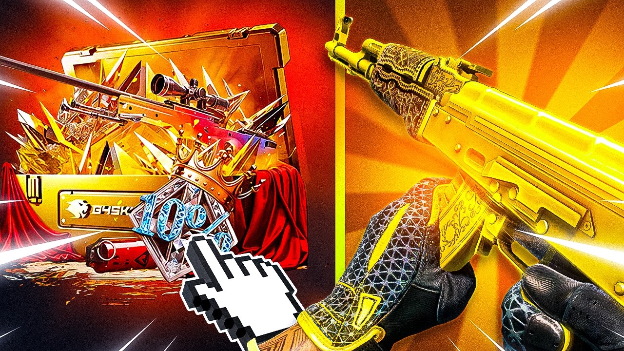 AK-47 GOLD ARABESQUE PULLS?! (G4Skins)