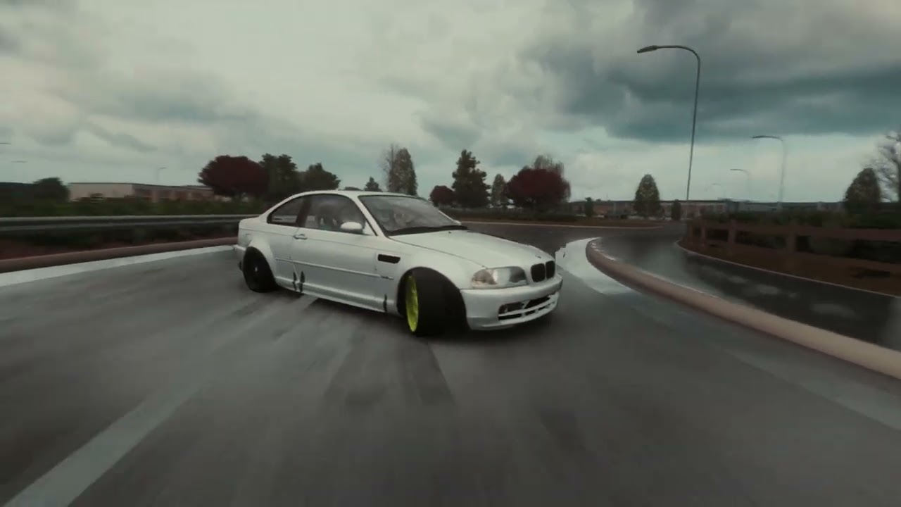 BMW E46 Drift Chase with Drone Cam | Assetto Corsa (Second Attempt)