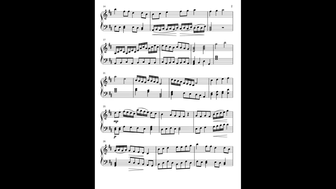 Piano Miniature in D Major, M.K. 6 (Winner of Vivaldi International Music Competition)